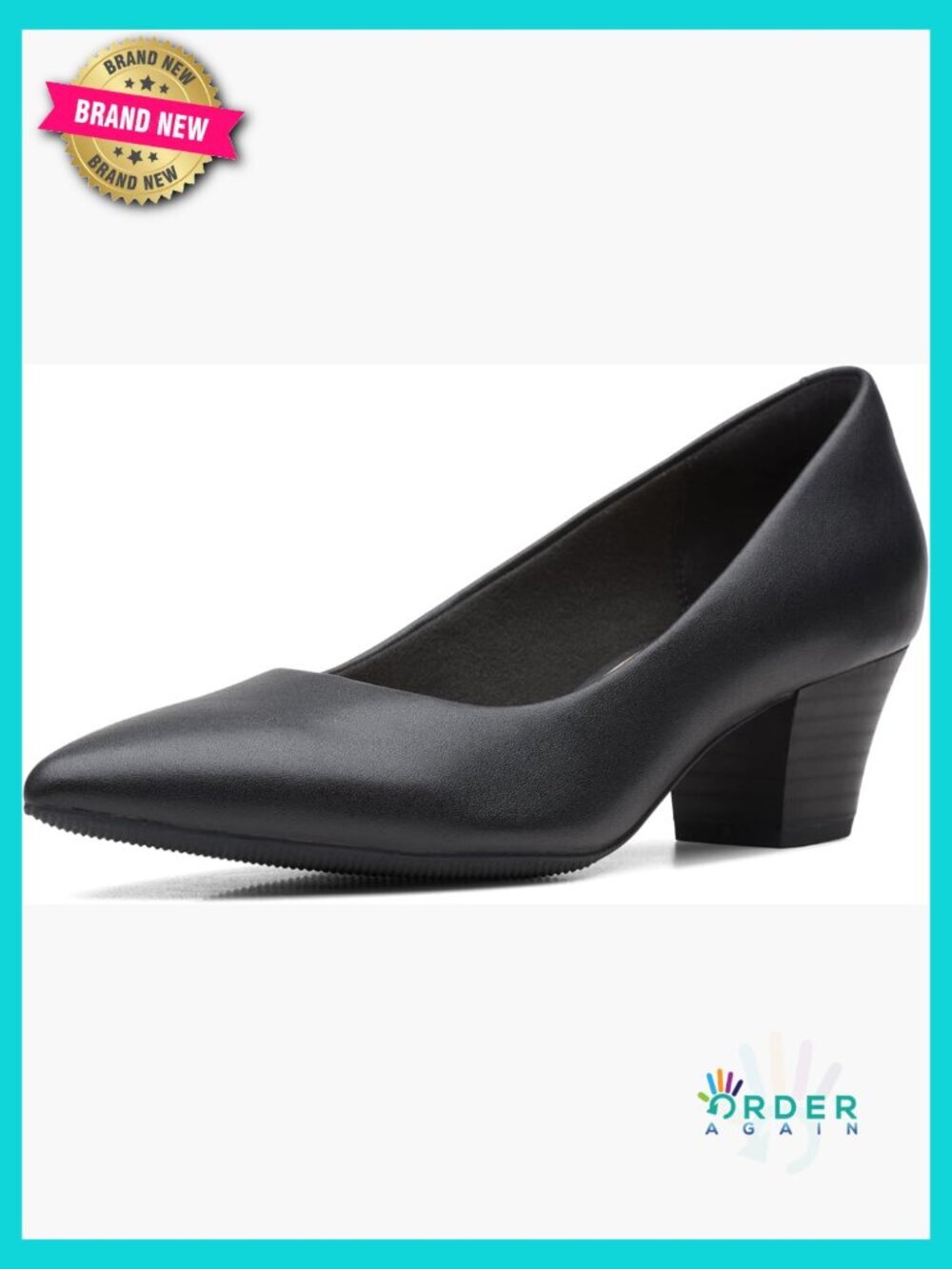 Classic Court Pumps Heel Slip On Comfortable Work Wedding Party Cushioned